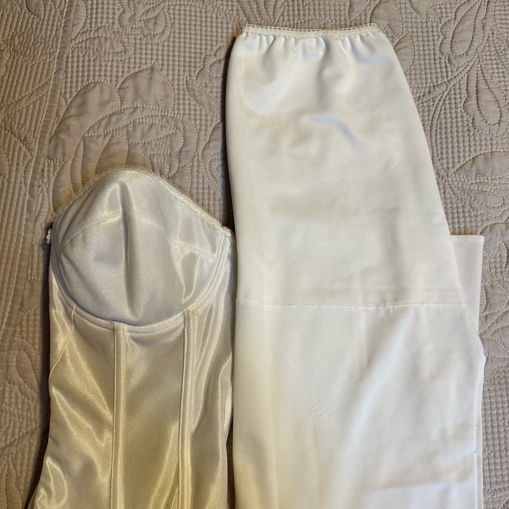 Slip and bra for wedding gown #weddingslip